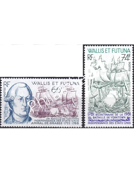 Wallis et Futuna, n° 277 à 278, Collection timbres Dom-Tom