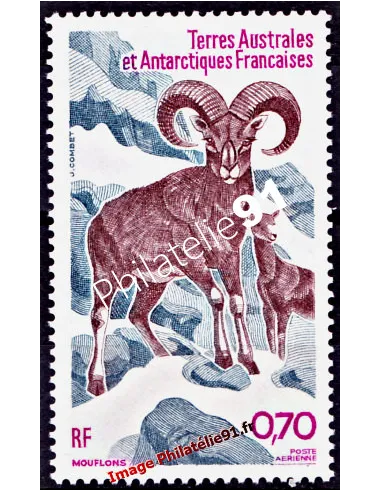 Timbre des TAAF -  P.A. n° 86 - Faune antarctique - Mouflons