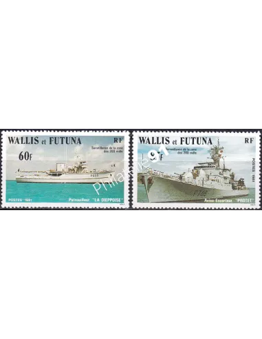 Wallis et Futuna, n° 279 à 280, Collection timbres Dom-Tom