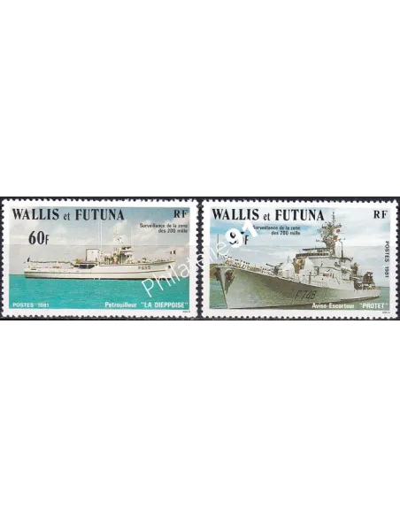 Wallis et Futuna, n° 279 à 280, Collection timbres Dom-Tom