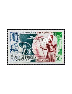 COTE DES SOMALIS PA n° 23,U.P.U., timbres des colonies françaises
