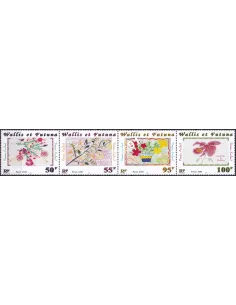 Wallis et Futuna, n° 550 à 553, en Bande, Collection timbres Dom-Tom