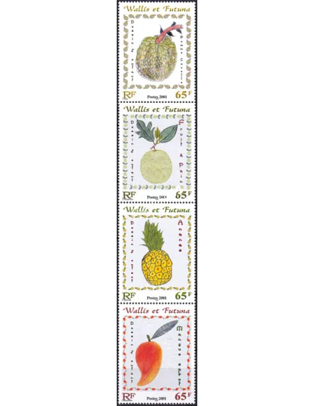 Wallis et Futuna, n° 555 à 558, en Bande, Collection timbres Dom-Tom