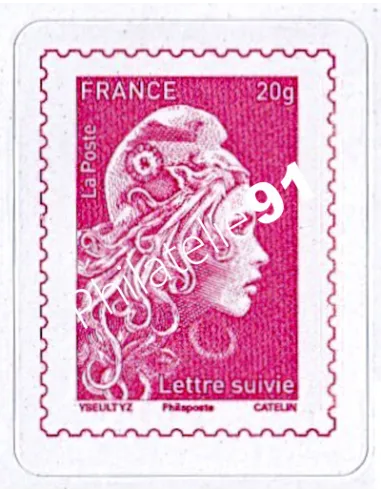 Timbre adhesif n° 1656BA, lettre suivie, collection timbres de France