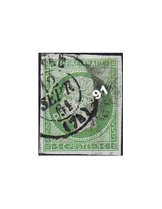n°   12a non dentelé oblitéré - Type Napoléon III - Oblitération cachet à date type 15 (250422-6)