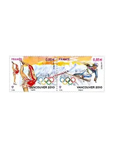Timbre n° 4436 et 4437 -  Le diptyque (n° P4436) - J.O. d'hiver