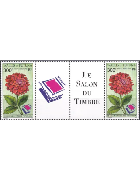 Wallis et Futuna, PA n° 182A, Paire avec 2 vignettes, timbres Dom-Tom