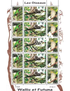 Wallis & Futuna, Feuille de timbres n° 749 à 751, timbres Dom-Tom