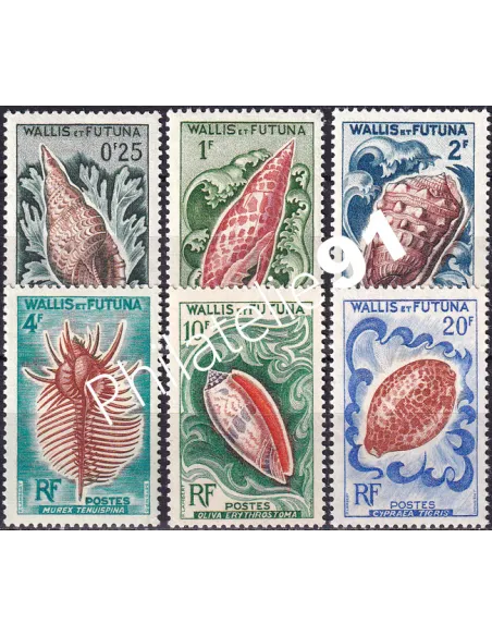 Wallis et Futuna, n° 162 à 167, Collection timbres Dom-Tom
