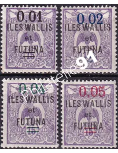 Wallis et Futuna, n° 26 à 29 charnière, collection timbres Colonies