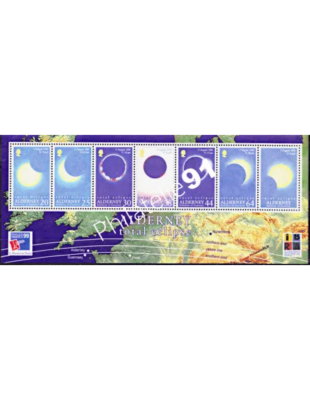 ALDERNEY - BF  6 - Eclipse solaire totale - 1999