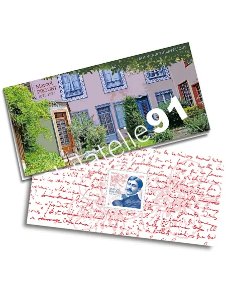 Bloc souvenir n° 194, Marcel Proust, timbres de France
