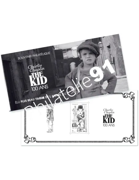 Bloc souvenir n° 198, Charlie Chaplin, timbres de France