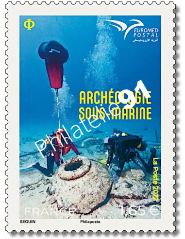 Timbre n° 5613, Euromed postal, collection timbres de France