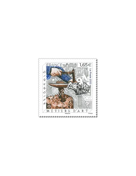 Timbre n° 5624, dinandier, collection timbres de France