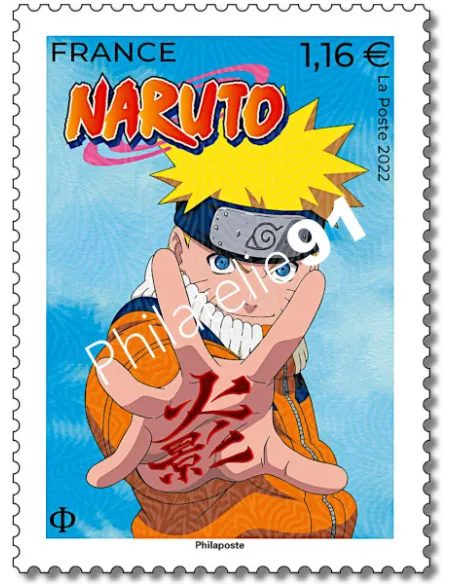 Timbre n° 5625, Naruto, collection timbres de France