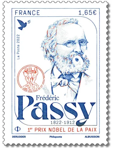 Timbre n° 5626, Frédéric Passy, collection timbres de France