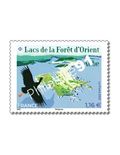 Timbre n° 5628, lacs de la Forêt d'Orient, collection timbre de France