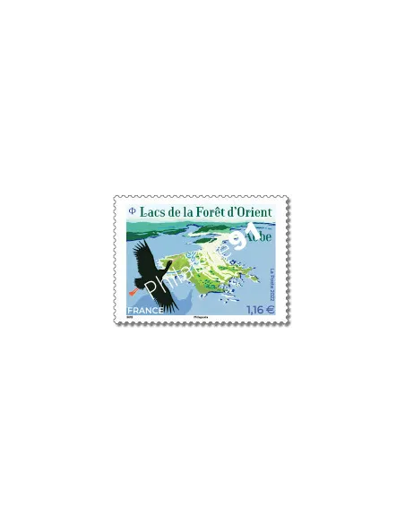 Timbre n° 5628, lacs de la Forêt d'Orient, collection timbre de France