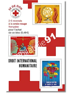 Feuille F5629, Bloc Croix-Rouge, collection timbres de France