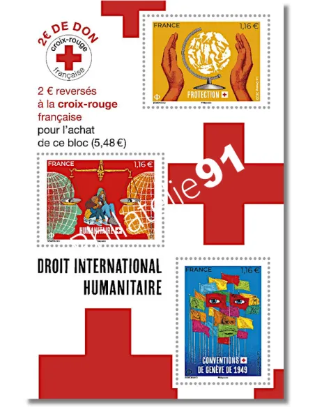 Feuille F5629, Bloc Croix-Rouge, collection timbres de France