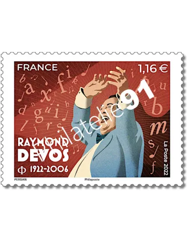 Timbre n° 5639, Raymond Devos, collection timbre de France