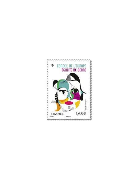 Timbre de service n° 182, Conseil de l'Europe, timbres de France