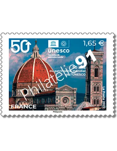 Timbre de service n° 183, Unesco, timbres de France