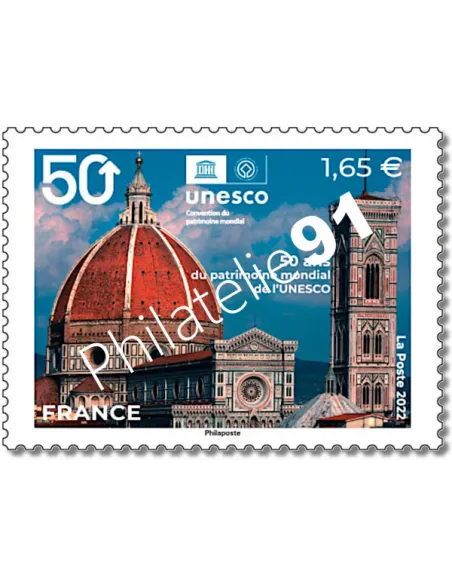 Timbre de service n° 183, Unesco, timbres de France