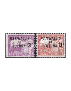 WALLIS ET FUTUNA, Taxe n° 9 à 10 charnière, timbres colonies