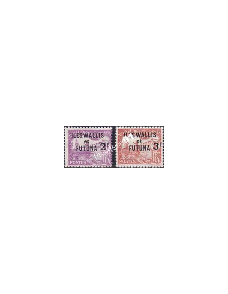 WALLIS ET FUTUNA, Taxe n° 9 à 10 charnière, timbres colonies