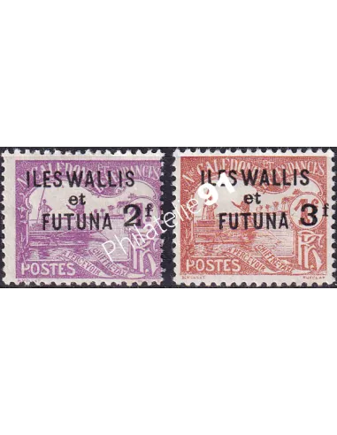 WALLIS ET FUTUNA, Taxe n° 9 à 10 charnière, timbres colonies