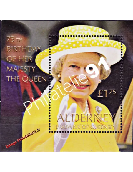 ALDERNEY - BF 9 - S.M. la Reine Elizabeth II