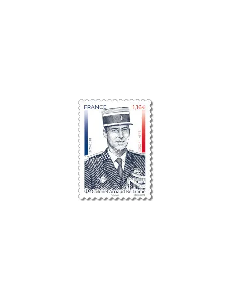 Timbre Colonel Arnaud Beltrame, collection timbre de France