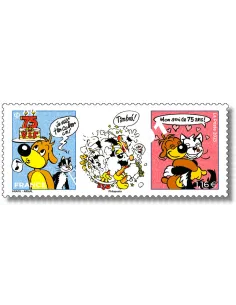 Timbre Pif le chien, collection timbre de France