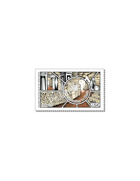 Timbre les catacombes de Paris, collection timbre de France
