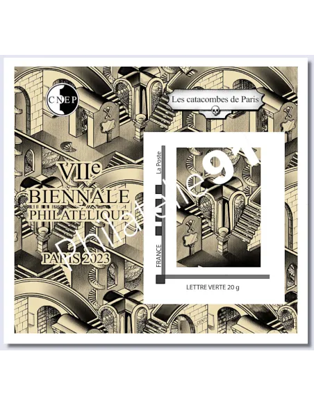blocs CNEP n° 92, les catacombes de Paris, timbres France