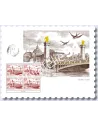 Affiche Poste aérienne C.I.T.T. Paris 1949, timbres de France