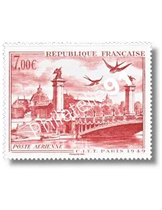 Timbre de l'Affiche Poste aérienne C.I.T.T. Paris 1949, timbres France