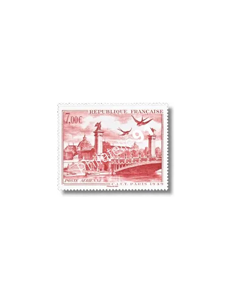 Timbre de l'Affiche Poste aérienne C.I.T.T. Paris 1949, timbres France