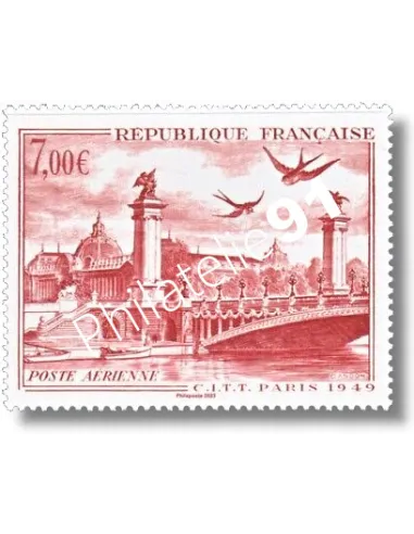 Timbre de l'Affiche Poste aérienne C.I.T.T. Paris 1949, timbres France