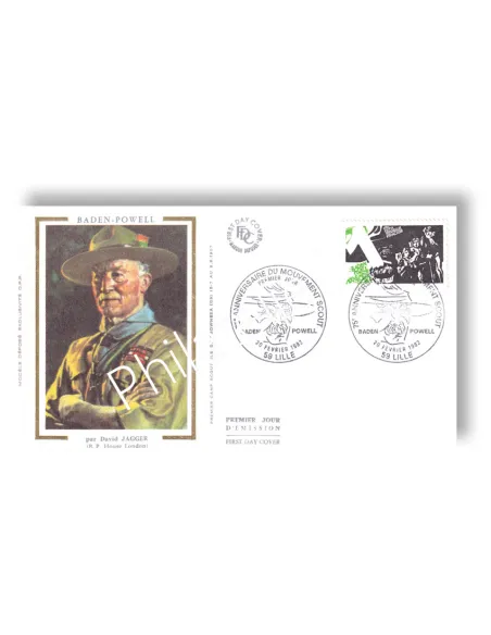 Timbre n° 2201 sur enveloppe 1er Jour, Collection lettre France