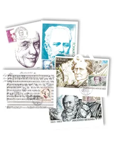 Tous Pays, Lot de 5 Cartes Maximum, musique, collection timbres Thématique