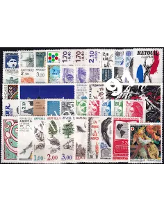 Année complète de timbres de France 1985, collection timbres France