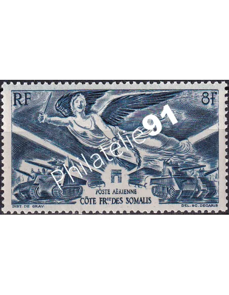 Cote des Somalis, PA n° 13, collection timbres Dom-Tom