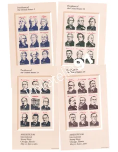 Etats-Unis, Blocs-Feuillet n° 16 à 19, collection timbres thématiques