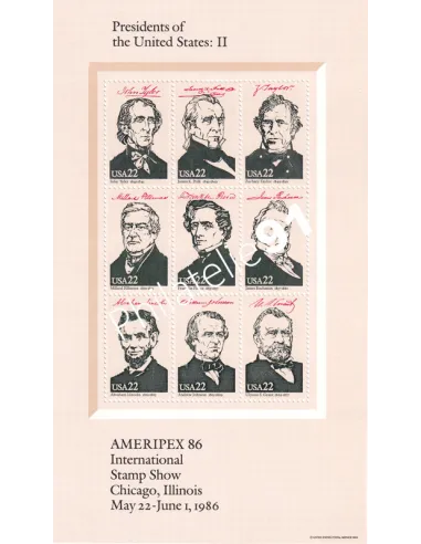 Etats-Unis, Blocs-Feuillet n° 16 à 19, collection timbres thématiques