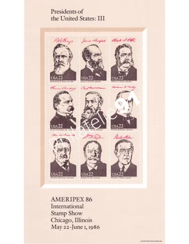 Etats-Unis, Blocs-Feuillet n° 16 à 19, collection timbres thématiques