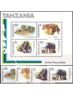 Tanzanie, n° 203 à 206 et BF n° 27, collection timbres thématiques