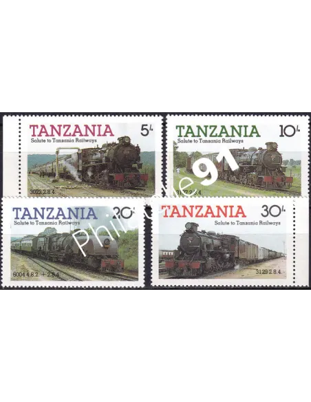 Tanzanie, n° 263 à 266, collection timbres thématiques